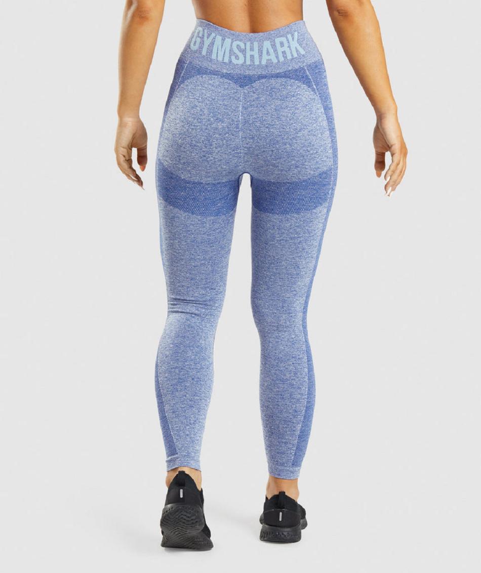 Gymshark Flex High Waisted Ženske Tajice Plave | HR 4009LIS